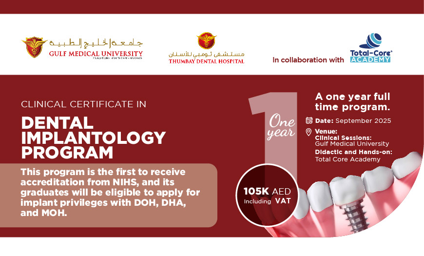 CLINICAL CERTIFICATE IN DENTAL IMPLANTOLOGY  PROGRAM