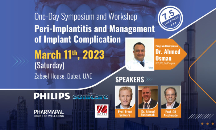 One-Day Symposium and Workshop Peri-Implantitis and Management of Implant Complication